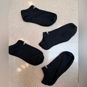 Black Low-Cut Ladies Athletic Socks - Pack of 4pair fr Adidas. All cotton!